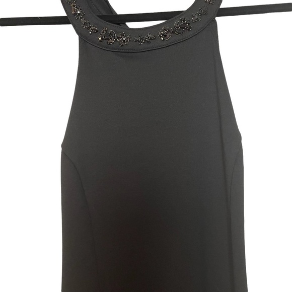 Nordstroms Black Swan Black Halter Dress w/Jeweled Neckline & TwistTie Open Back - Picture 5 of 14
